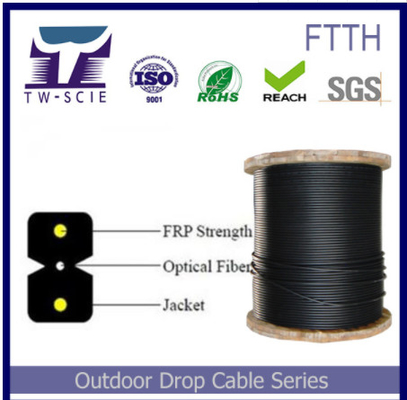 FTTH 2 แกนสายเคเบิลใยแก้วนำแสงป้องกันในร่ม, สายเคเบิลไฟเบอร์หล่นง่ายต่อการวาง