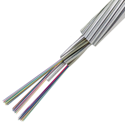 16 หลักส่วนกลางท่อ PE เสื้อ FTTH สายไฟเบอร์ออปติกกับสมาชิกความแข็งแรงสายเหล็ก