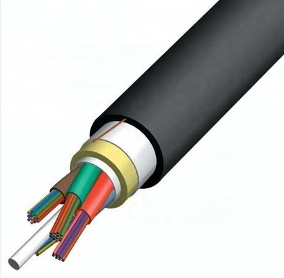 ADSS Outdoor Aerial Light Cable หนึ่งท่อลอย 2core 12 Core 24 Core สายไฟเบอร์ออปติก