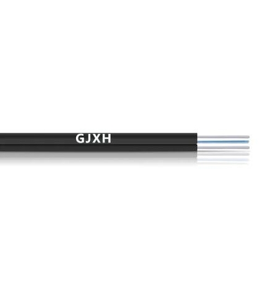2 คอร์ Single-Mode กับ 2 FRP FTTH GJXH กระชับสายไฟเบอร์ออปติก