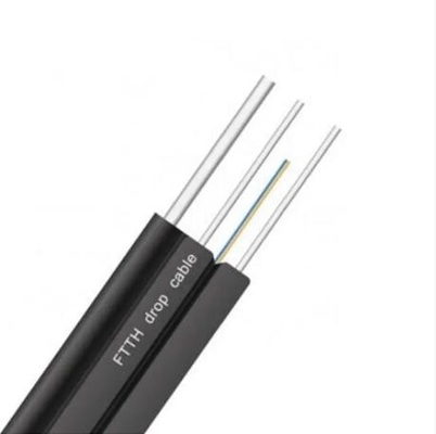 ด้านนอก 1core 2cores 4cores รองรับตัวเอง G657a1 G657a2 9/125 FTTH Drop Cable