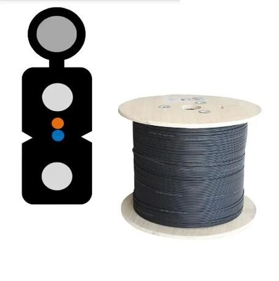FTTH Indoor Outdoor GJYXCH สายใยออปติก สายใยออปติก ดรัปเคเบิล FRP/Steel G657A 1 2 4 Core Single Mode LSZH Jacket สายใยออปติก
