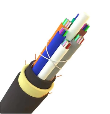 Aerial Mini Adss Cable G652d SM ไฟเบอร์ 6core 8core 12core 24core Asu ไฟเบอร์ออปติก