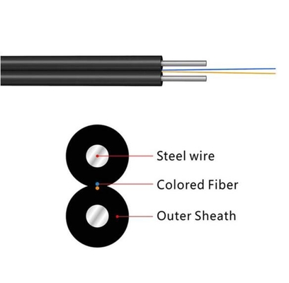 สาย FTTH Drop Cable 1fo G657A สายไฟเบอร์ออปติก
