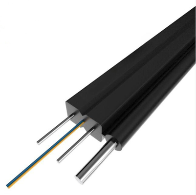 4 เอก Flat Self Supporting FTTH Outdoor Drop สายไฟเบอร์ออปติก ไกฟ์ซ์ต์บาย