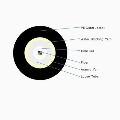 2-12 คอร์ Uni-Loose Tube Parlel Wires สายไฟฟ้าออปติก Cst สายไฟฟ้าออปติก