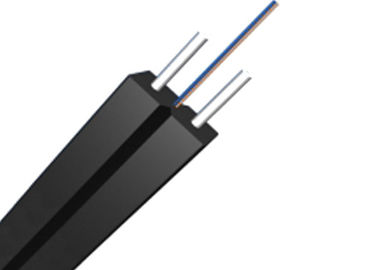1-24 Core SM G657A1 สายเคเบิลไฟเบอร์หุ้มเกราะ FTTH เครือข่าย LSZH Black Jacket สำหรับในร่ม