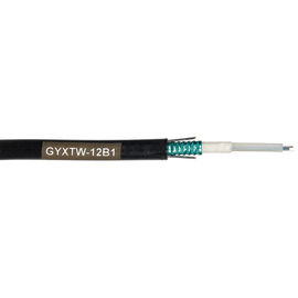 สายเคเบิลใยแก้วนำแสงทางอากาศแบบหลวมกลาง OEM GYXTW 2 - 24 แกนประสิทธิภาพสูง (ผู้ผลิตสายเคเบิลออปติคัล)