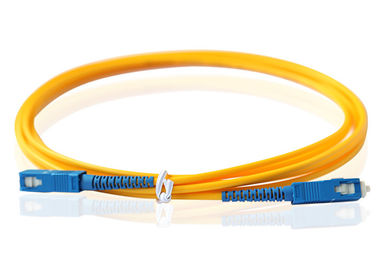 SC UPC สายแพทช์ไฟเบอร์, สายจัมเปอร์ไฟเบอร์ SM 3.0 มม. PVC Jacket OEM