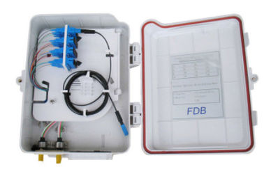 กล่องต่อสายไฟเบอร์ออปติก 16 แกนพร้อมกล่องกระจายไฟเบอร์ ABS สำหรับเครือข่าย FTTH