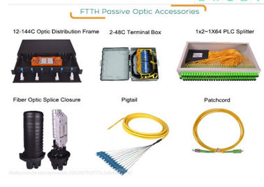 LC / SC / FC / ST / MU / E2000 ผมเปียไฟเบอร์ออปติกการทำซ้ำที่ดีสำหรับ FTTH