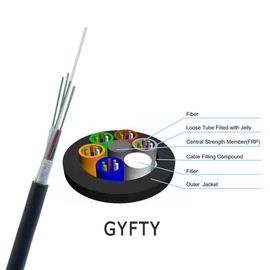 GYFTY Loose Tube สายไฟเบอร์ออปติกกลางแจ้งที่ไม่ใช่โลหะและไม่หุ้มเกราะ