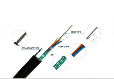 GYTC8S รูปที่ 8 สายเคเบิลรูปร่าง 144 Core Self Support สายเคเบิลใยแก้วนำแสงหุ้มเกราะภายนอก
