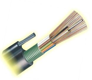 GYTC8S รูปที่ 8 สายเคเบิลรูปร่าง 144 Core Self Support สายเคเบิลใยแก้วนำแสงหุ้มเกราะภายนอก