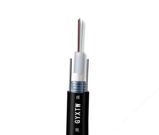 2-24 Core G652D GYXTW Un I- หลอดหุ้มสายเคเบิลใยแก้วนำแสงกลางแจ้ง / การสื่อสารเอสเอ็มไฟเบอร์