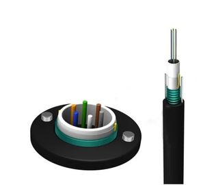 2-24 Core G652D GYXTW Un I- หลอดหุ้มสายเคเบิลใยแก้วนำแสงกลางแจ้ง / การสื่อสารเอสเอ็มไฟเบอร์
