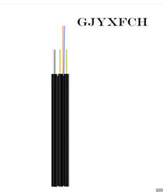 สายเคเบิลใยแก้วนำแสงในร่ม LSZH Sheath Kevlar Yarn Material Strength Member-FTTH Cable