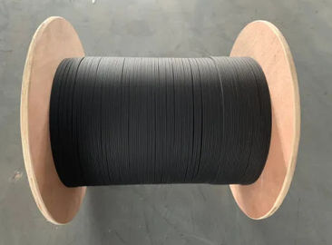 สายเคเบิลไฟเบอร์ออปติกในอาคาร Black Jacket สายเคเบิล FTTH พร้อมไฟเบอร์ G657A1 สำหรับในอาคาร