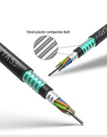 96core GYTA53 สายเคเบิลไฟเบอร์ออปติกกลางแจ้งหุ้มเกราะแบบหลวม ๆ