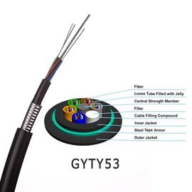 GYTY53 การสื่อสารโครงสร้างแกนใหญ่สายเคเบิลใยแก้วนำแสงหุ้มเกราะ