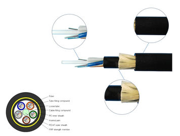 สายเคเบิลไฟเบอร์ออปติก ADSS แบบ Outdoor Aerial 48 Core ทั้งหมดรองรับไดอิเล็กทริกด้วยตนเอง