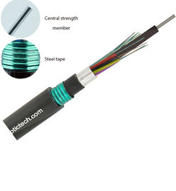 72 Cores GYTA53 OFC สายเคเบิลหุ้มเกราะฝังโดยตรง Stranded Loose Tube Armored Cable