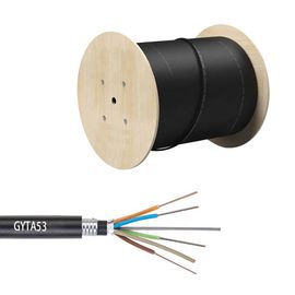 48 Core GYTA53 สายเคเบิลหุ้มเกราะหุ้มเกราะหลวม ๆ ที่ฝังโดยตรง