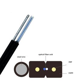 GJYXCH / GJYXFCH สายเคเบิล FTTH Drop Wire สีดำ / ขาวที่รองรับตัวเองกลางแจ้ง