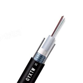 GYXTW 6 Core Single Mode Central Loose Tube สายเคเบิลใยแก้วนำแสงทางอากาศและท่อกลางแจ้ง
