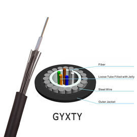China GYXTY Central Loose Tube สายอากาศและท่อกลางแจ้ง G657A SM สายเคเบิลไฟเบอร์ออปติก