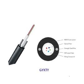 GYXTY SM สายอากาศกลางหลอดลอยกลางภายนอกและท่อ 2-24 หลัก สายเคเบิลไฟเบอร์ออปติก