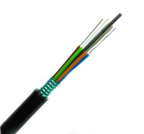Loose Tube Stranded GYTS Outdoor Aerial 2-144 Core สายเคเบิลไฟเบอร์ออปติกหุ้มเกราะโหมดเดี่ยว