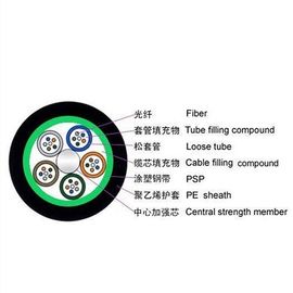 OEM Loose Tube Stranded GYTS Aerial and Duct 60 Core SM สายไฟเบอร์ออปติกกลางแจ้ง