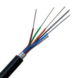24 Core Loose Tube Stranded GYTA Aerial and Duct 96 Core Single Mode สายเคเบิลใยแก้วนำแสงของจีน