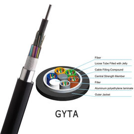 สายไฟฟ้าไฟเบอร์ออปติคอลแบบเดียว GYTA Outdoor Aerial And Duct 72 Core