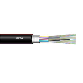 48 Core Loose Tube Stranded GYTA Outdoor Aerial and Duct Single Mode Fiber Cable ซัพพลายเออร์