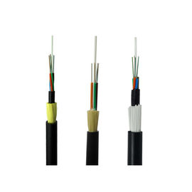 สายเคเบิลไฟเบอร์ออปติก ADSS Breakout สีดำ 96 คอร์ เปลือกนอกสองชั้นสำหรับโทรคมนาคมพลังงาน
