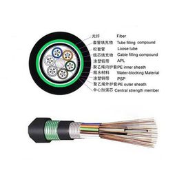 GYTS 6 Core Loose Tube สายเคเบิลใยแก้วนำแสงสำหรับการผลิตโทรคมนาคมโดยตรง