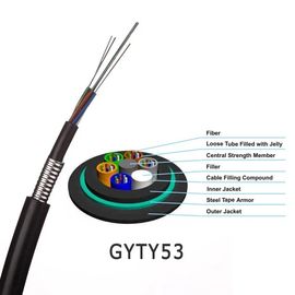 GYTA53 สายเคเบิลไฟเบอร์หุ้มเกราะหุ้มเกราะแบบหลวม ๆ