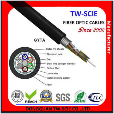 24 Core Single Mode และ Multimode Armored Fiber Optic Cable สำหรับการใช้งานแบบท่อและกลางแจ้ง