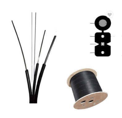 GJYXCH FTTH Drop Cable โหมดเดี่ยวรูปที่ 8 สายเคเบิลไฟเบอร์ออปติก G657A1fiber flat cbale