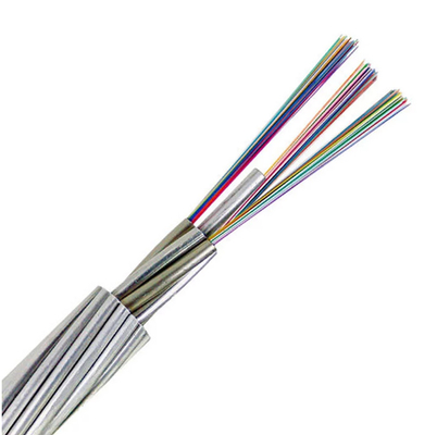 สายไฟเบอร์ออปติก OPGW แกน 24/48 โหมดเดียว G652d Power Opgw Aerlal Wire